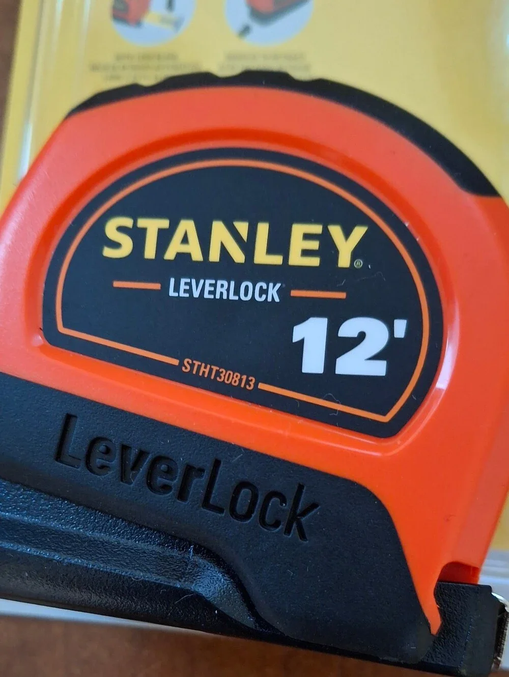 Stanley LeverLock 12 ft. L X 0.5 in. W Compact Tape Measure 1 pk - Picture 6 of 12